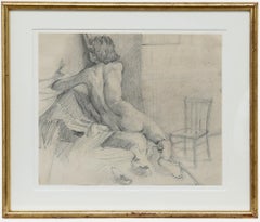Peter Collins ARCA - Graphitzeichnung des 20. Jahrhunderts, Akt Verso