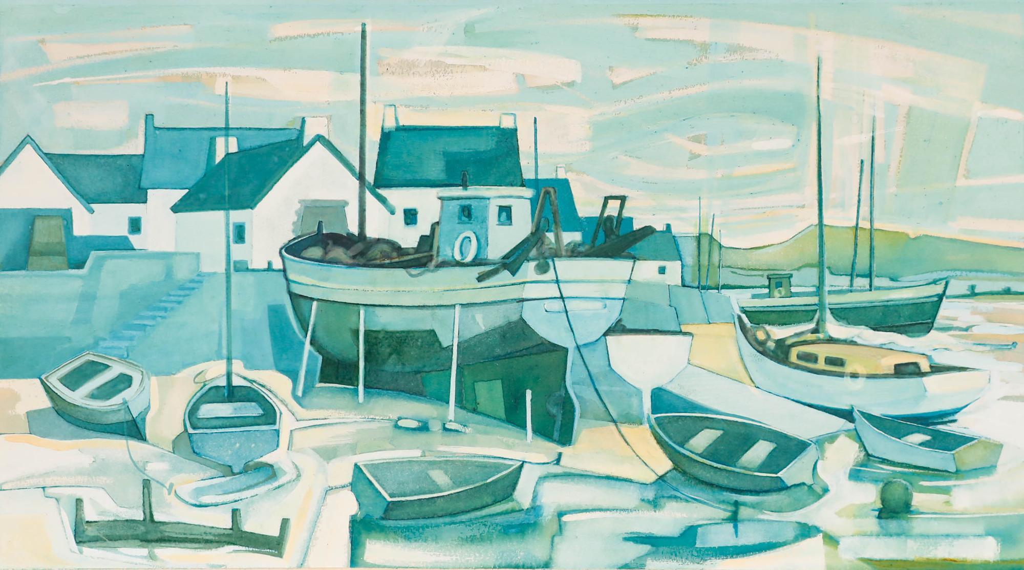 W. T. Dyson - 20th Century Watercolour, Harbour - Art by Unknown