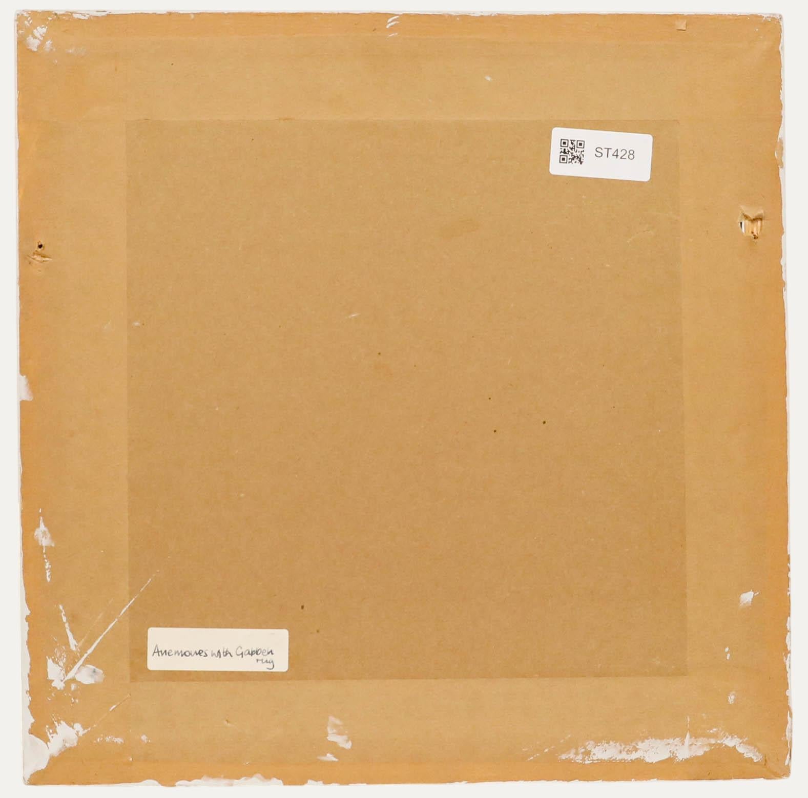 1994 Öl - Anemonen mit Gabbeh-Teppich im Angebot 1