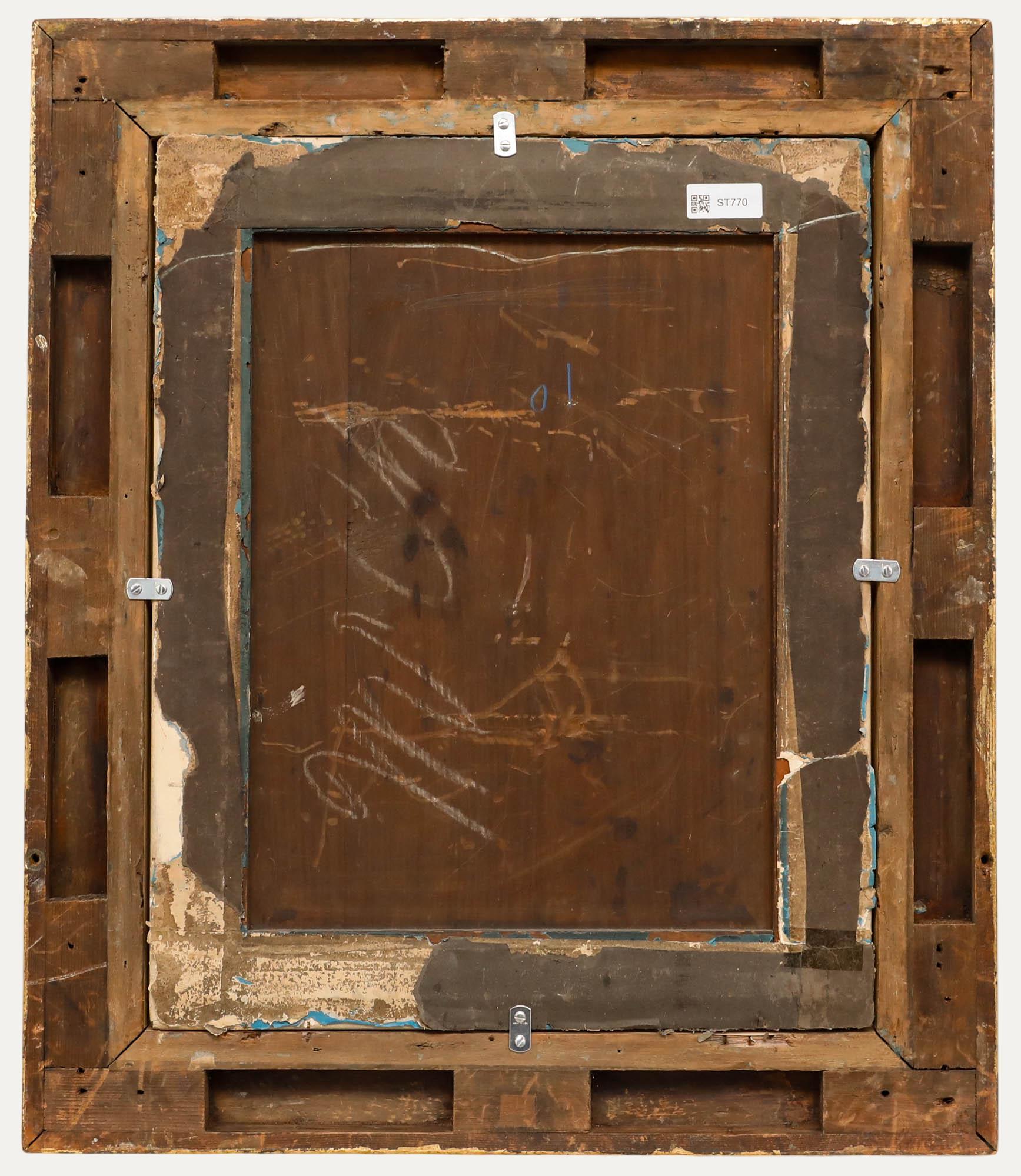 Aquarelle de l'English School du 19e siècle - La cueillette du grain - Marron Figurative Art par Unknown