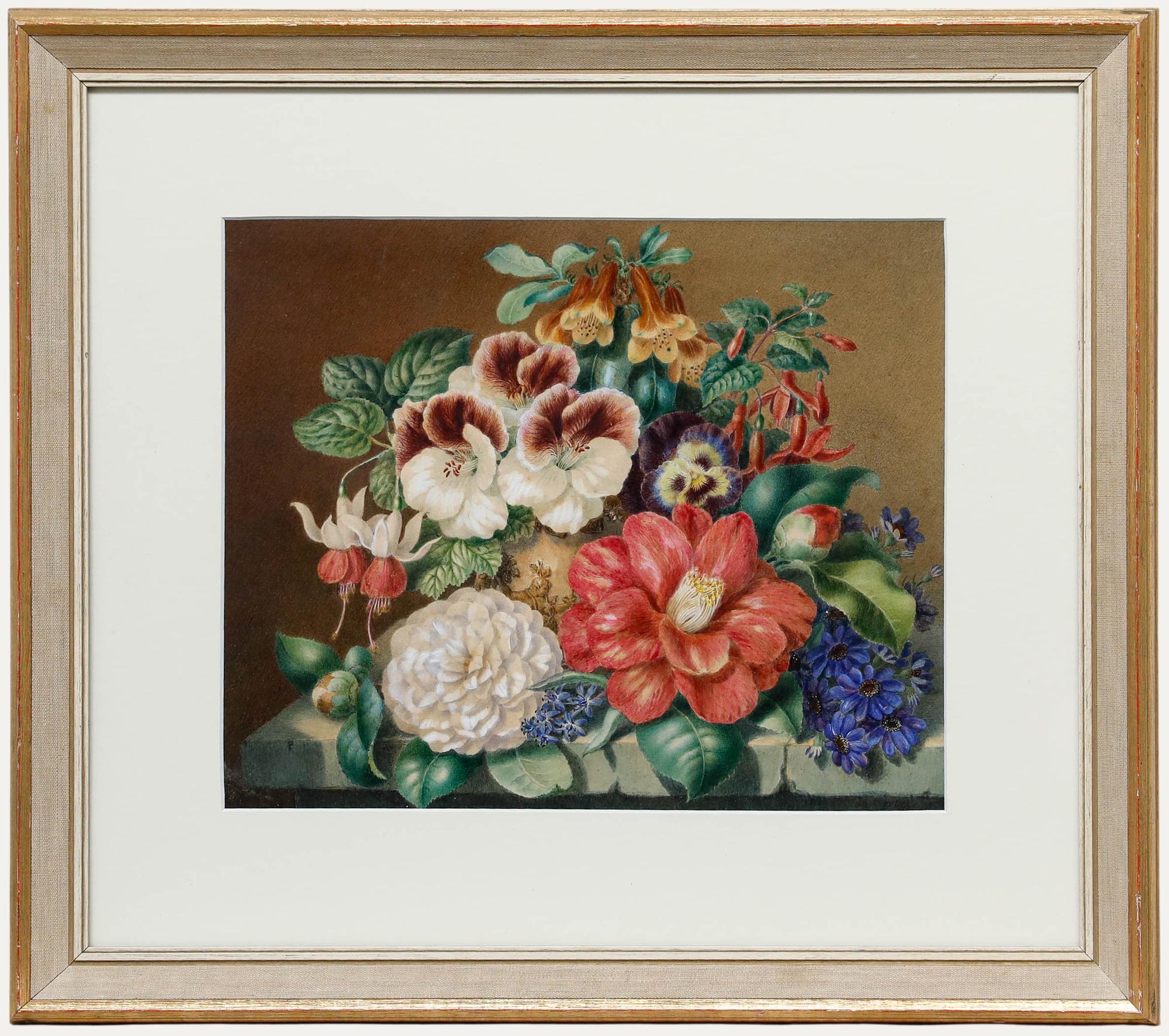 19th Century Watercolour - An Exquisite Bloom
