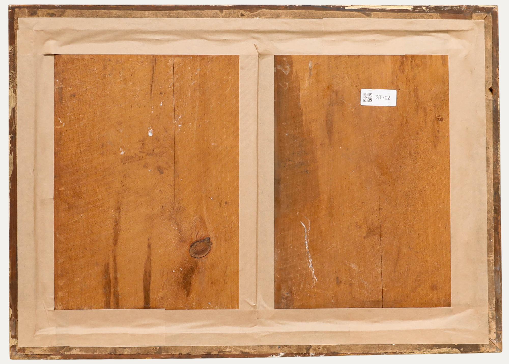 Acuarela del siglo XIX - Estudio de un bebé - Figurative Art Marrón de Unknown