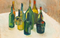 20th Century Gouache - Empty Bottles