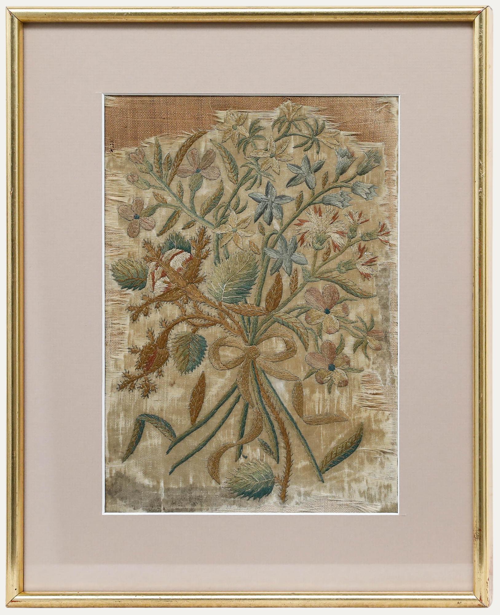 Broderie géorgienne du XVIIIe siècle - Bouquet