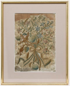 Georgian 18th Century Embroidery - Bouquet