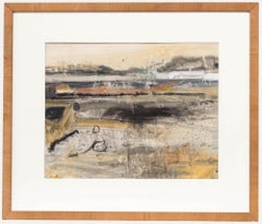 A. McLennan - Gerahmtes Aquarell des 20. Jahrhunderts, Abstrakte Küstenlinie