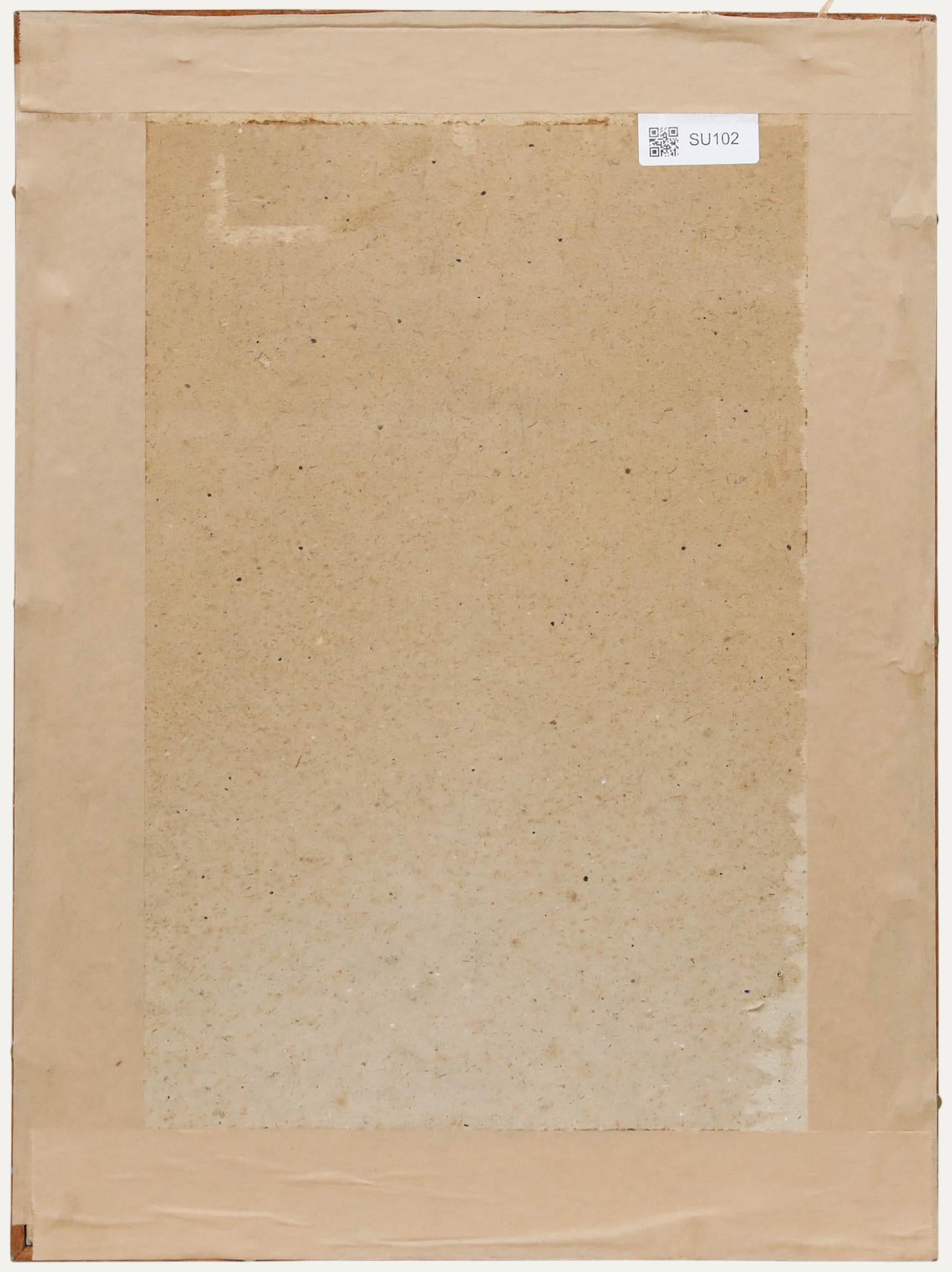 W.F. Ford - Acquerello del 1941 incorniciato, Ritratto di un uomo - Portrait Beige di Unknown