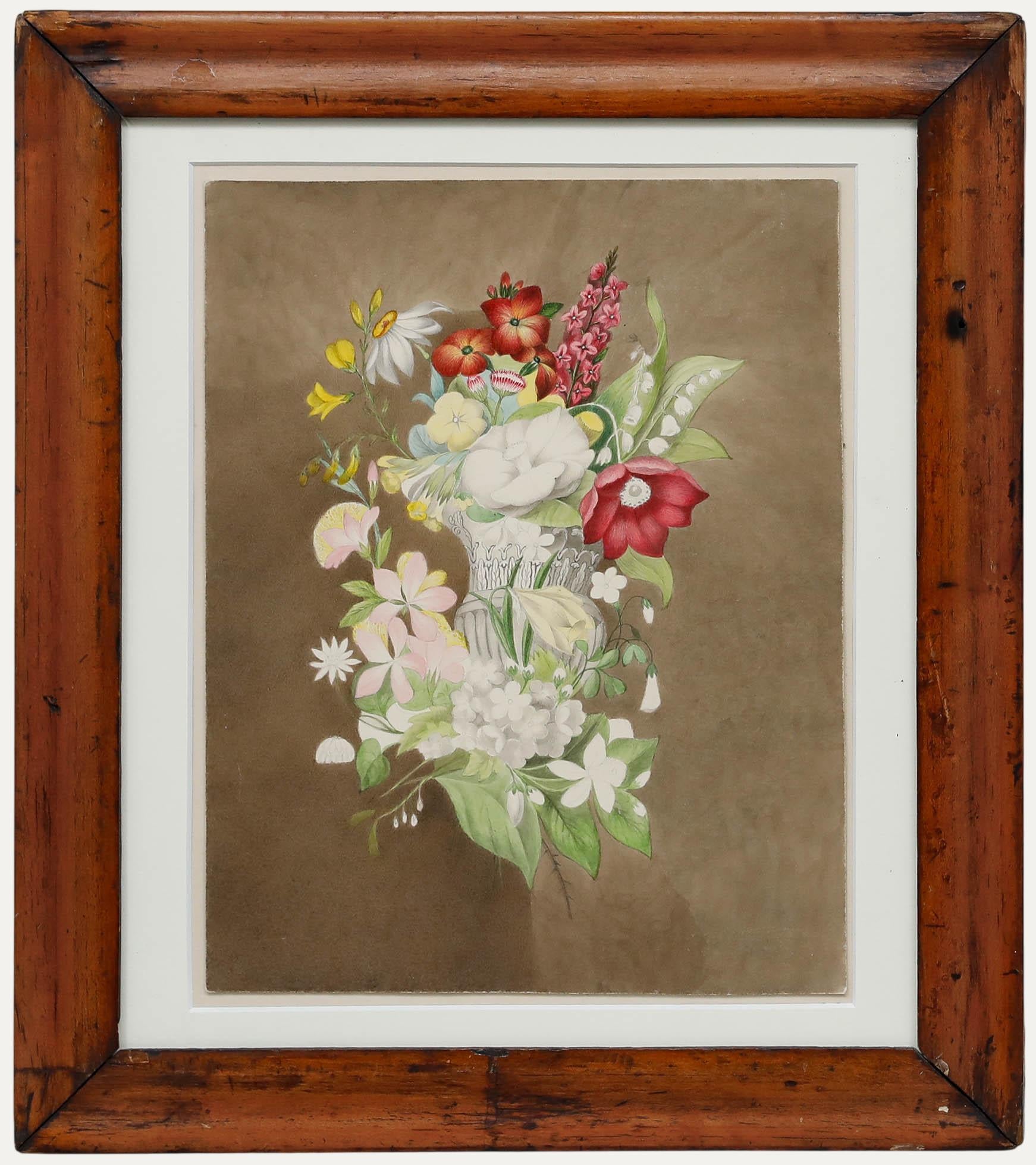 Sophia Katherine Charleton (1789-1844) - Acquerello, Una fioritura primaverile