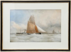 Charles Taylor (act.1841-1883) - Mid 19th Century Watercolour, Fishing Smacks