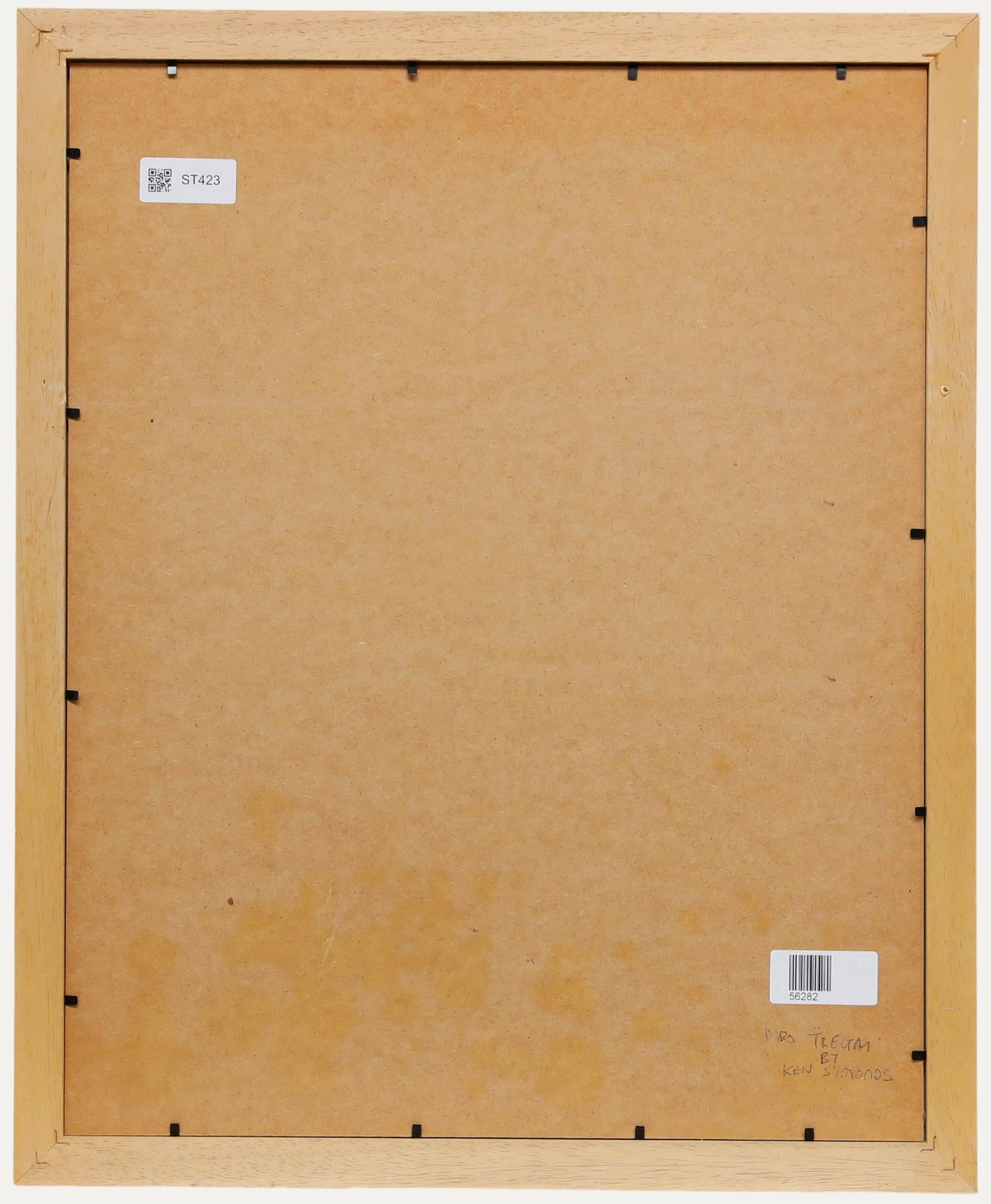 Ken Symonds (1927-2010) - Pastel du 20e siècle, Portrait de Mme Tregay - Beige Figurative Art par Unknown