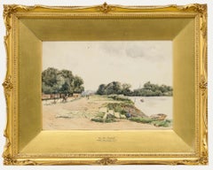 John Fullwood RBA (1854-1931) - Late 19th Century Watercolour, On the Thames
