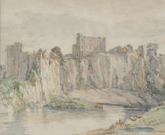 Sir Henry George Rushbury RA (1889-1968) - 1966 Aquarell, Schloss Chepstow
