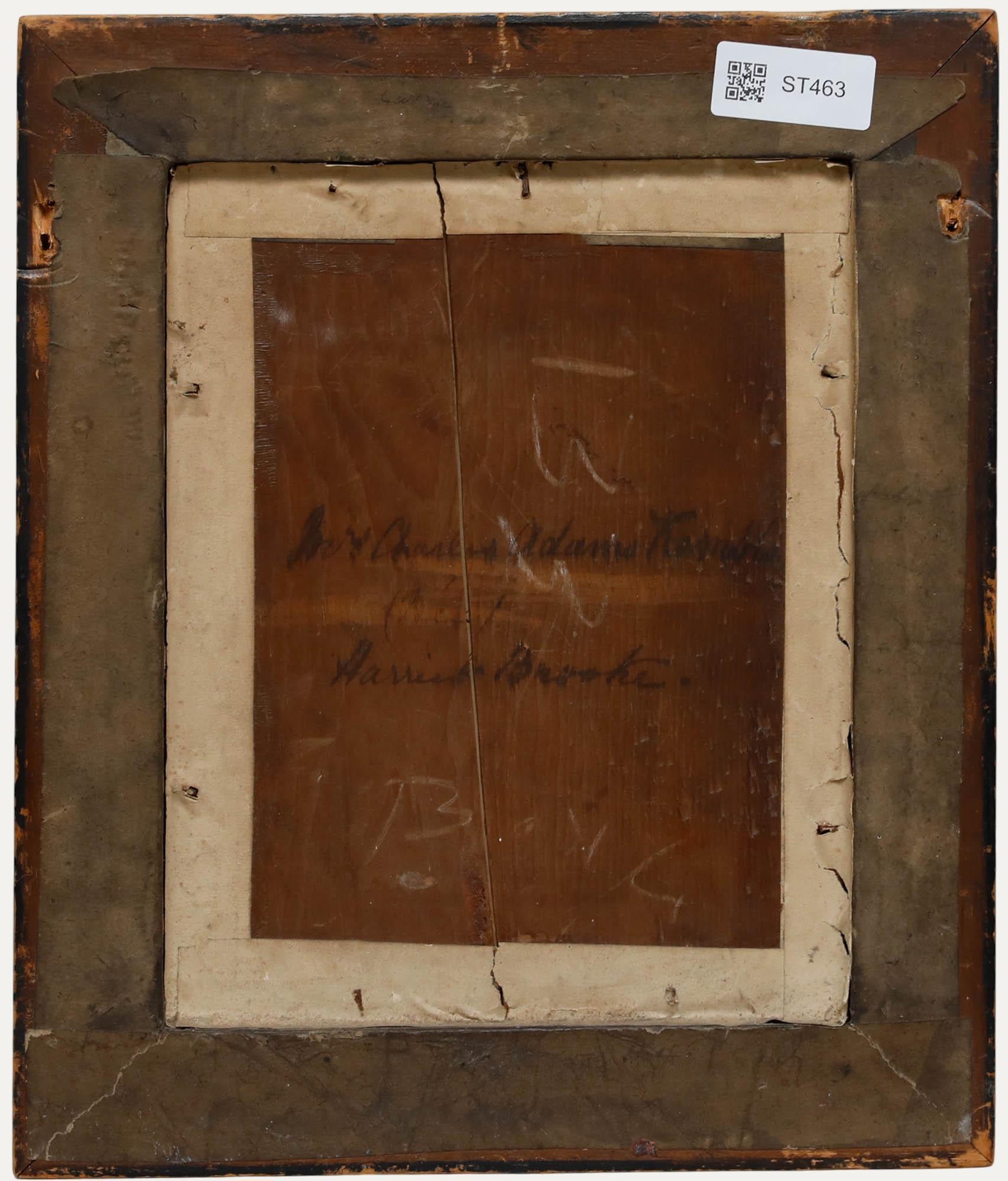 James Warren Child (1778-1862) - Acquerello del 1838, Ritratto di Harriet Brooke - Portrait Marrone di Unknown