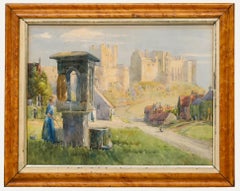 Alice Elizabeth Arthur (1886-1940) - 1918 Watercolour, Bamburgh Castle
