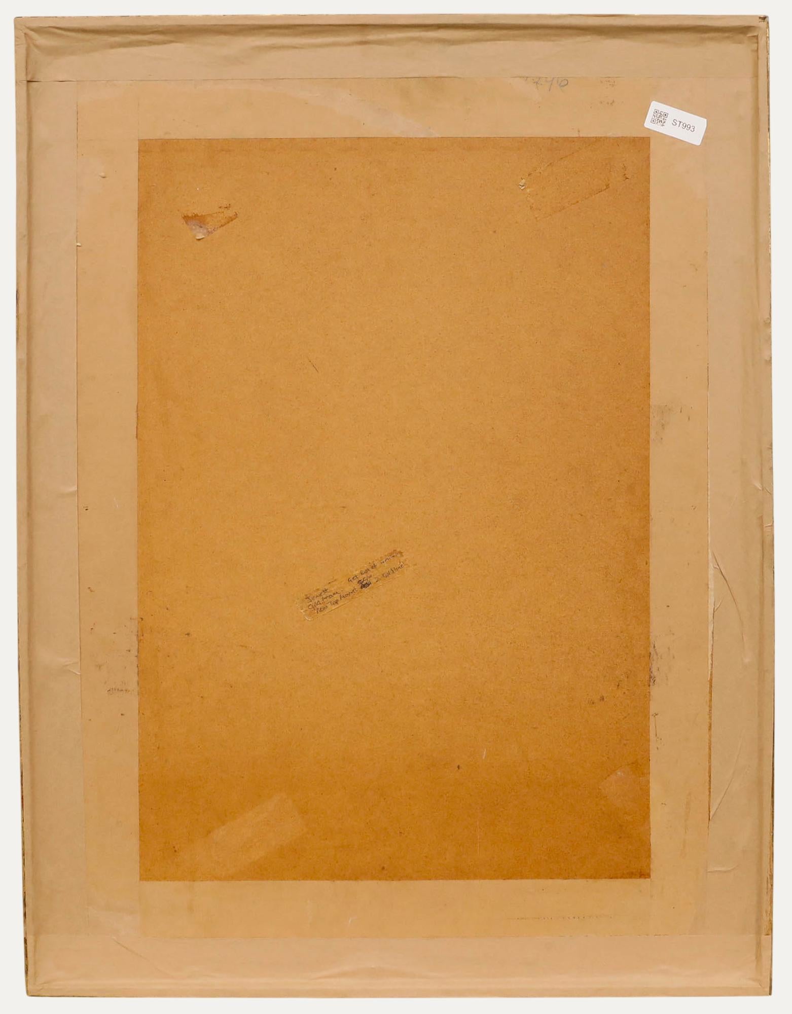 Percy Hague Jowett (1882-1955) - Acquerello della metà del XX secolo, Natura morta floreale - Still-Life Beige di Unknown