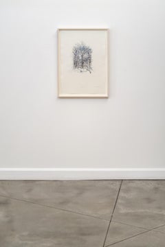 Into The Woods : Sylvan III - œuvre sur papier, monotype sur papier Hahnemühle