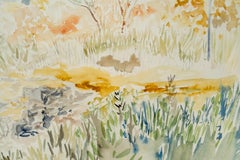 Shawinigan Roadside, watercolour - work on paper, watercolour on paper