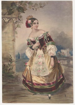 After Fanny Corbaux (1812-1883) - 19th Century Watercolour, Emma Albertazzi
