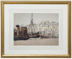 20th Century Watercolour - View of the Boats