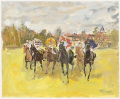 Attrib. Yves Fournier (1917-2016) - 20th Century Gouache, The Finish Line