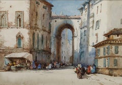Noel Harry Leaver (1889-1951) ARCA - Framed Watercolour, An Acient City Archway