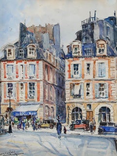 George Herbert Rose (1882-1955) - Early 20th Century Watercolour, Place Dauphine
