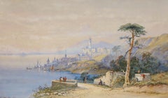 Edwin St John (1878-1961) - 1901 Watercolour, View of the Town