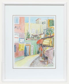 Erwin Steinhauser (1939-2023) - 1996 Acquerello, Strada italiana