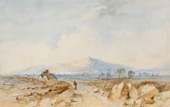 Cornelius Pearson (1805-1891) - Framed Watercolour, Returning to the Cottage