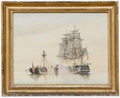 Framed 19th Century Watercolour - Le Généreux