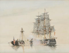 Framed 19th Century Watercolour - Le Généreux