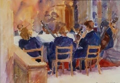 Jane Williams - Framed Contemporary Watercolour, Beethoven Septet