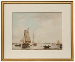 Late 19th Century Watercolour - Dutch Boats