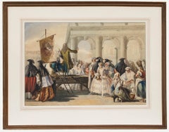 Según Giovanni Domenico Tiepolo (1727-1804) - Acuarela, El Charlatán