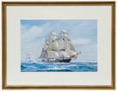 M. Batchelor - English School 20th Century Gouache, HMS Volage
