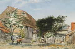 Attrib. William Fleetwood Varley (1785-1856) - 1825 Watercolour, Mare and Foal