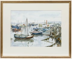 J. McCulloch - Framed 20th Century Watercolour, Morning in the Harbour