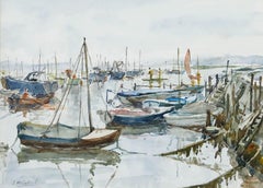 J. McCulloch - Framed 20th Century Watercolour, Morning in the Harbour