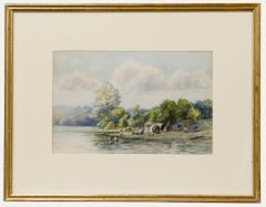 Framed Late 19th Century Watercolour - A Spring Morning