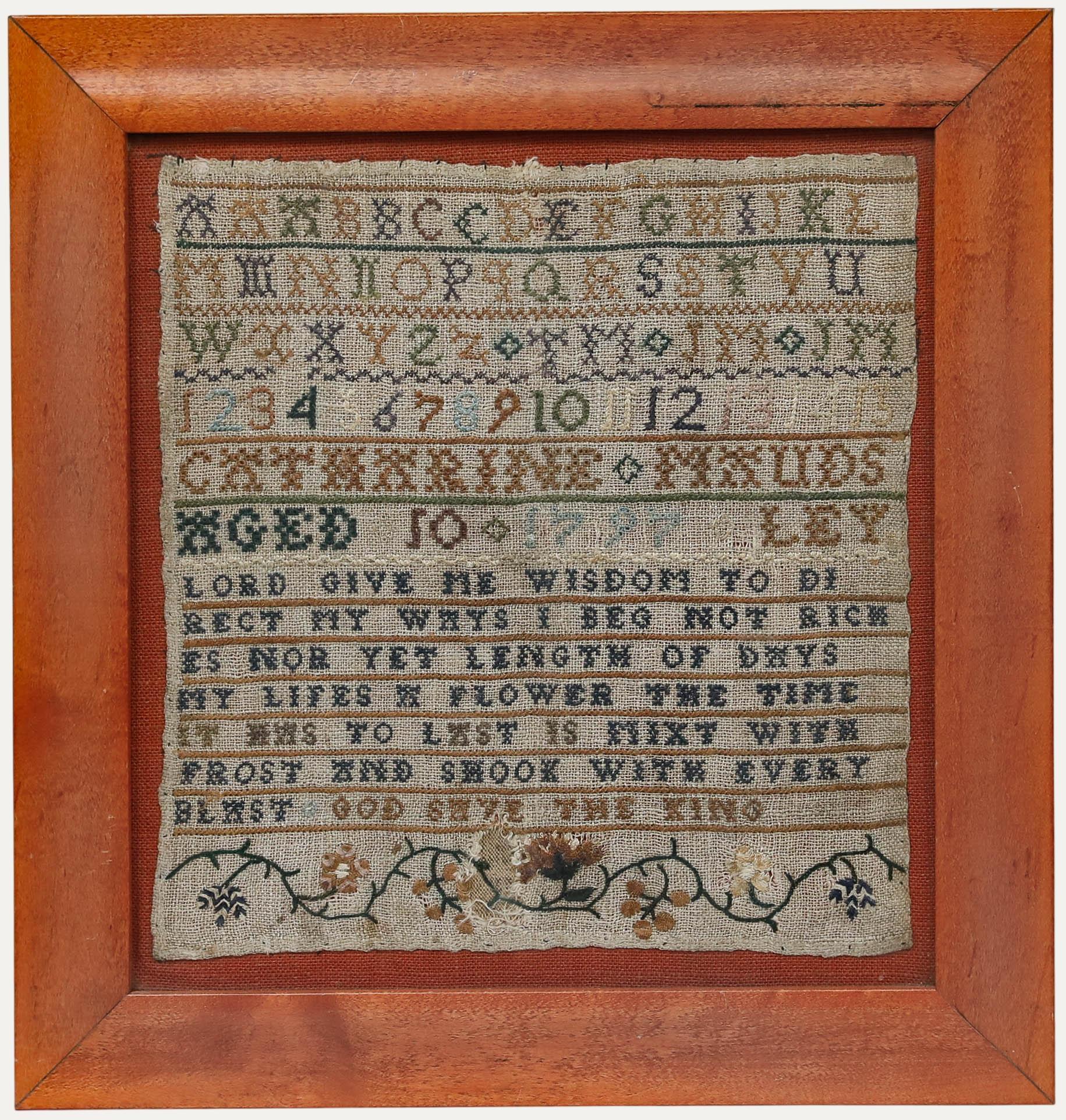Catharine Mouds - George III 1797 Sampler