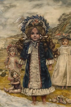 Elizabeth Sorrell RWS (1916-1991) - Framed Watercolour, A Day at the Seaside