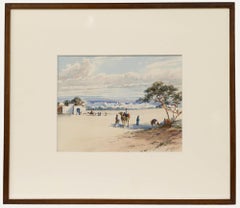 Marcel Blairat (1849-1891) - Late 19th Century Watercolour, Near the Oasis