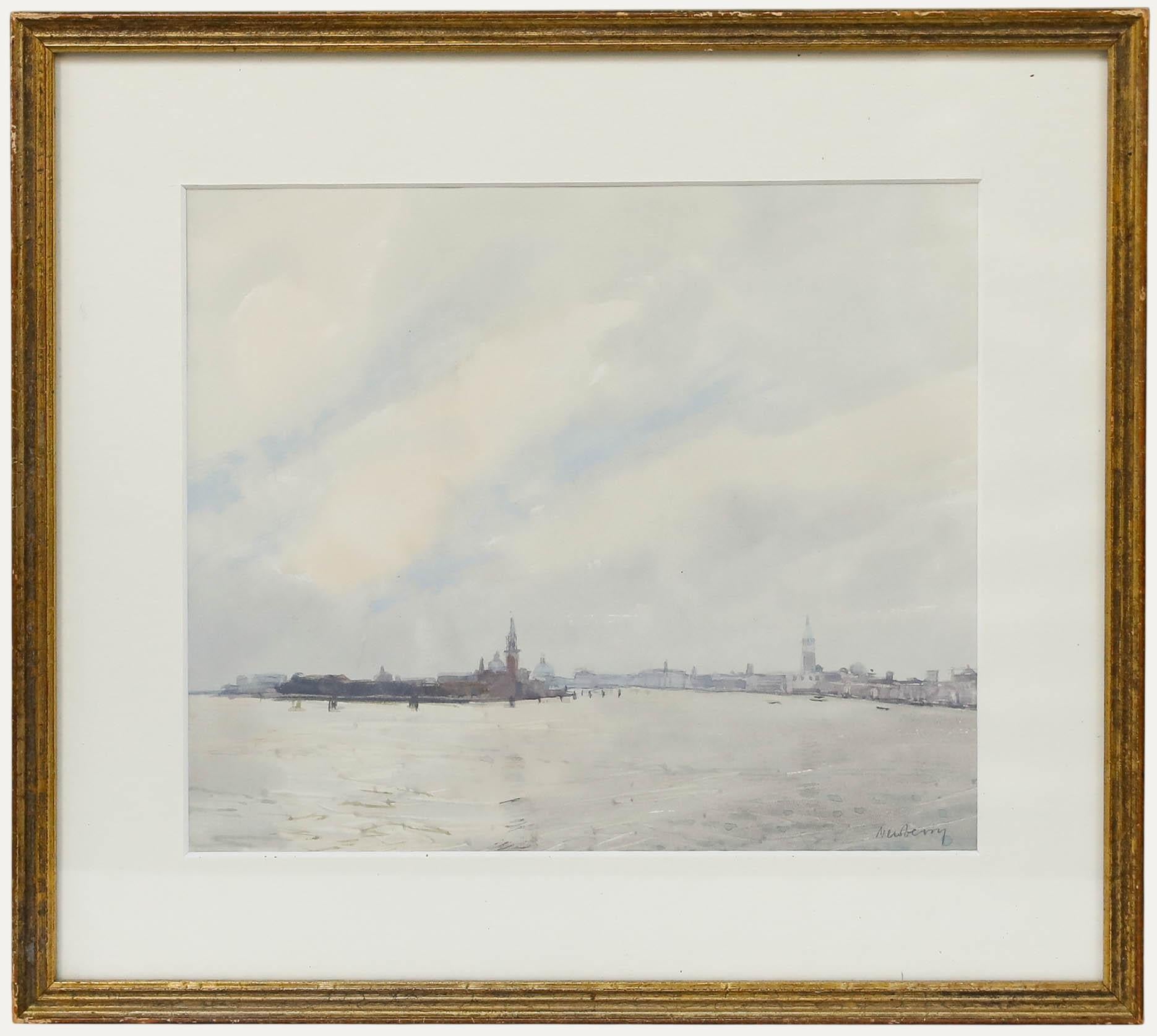John Newberry (b.1934) - Framed 20th Century Watercolour, View of Venice