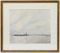 John Newberry (b.1934) - Framed 20th Century Watercolour, View of Venice