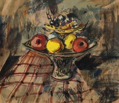 Rowland Suddaby (1912-1972) - 1946 Gouache, Obstschale