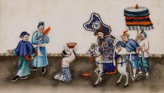 Chinese School 19th Century Watercolour - The Arrival of the Emperor