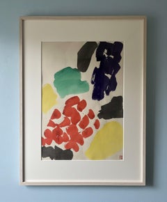 Work, 1976. Watercolor on Paper by Takeo Yamaguchi. Unique stamped by the artist