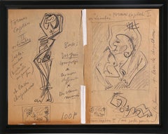 „Formes Captives II“, Zeichnung von André Masson