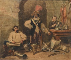 Jacobus Josephus Eeckhout - 1837, acquerello, “La bottega dell’armaiolo”