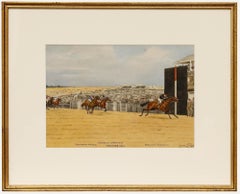 Isaac Cullin - 1913 Watercolour, The Epsom Oaks, 1903